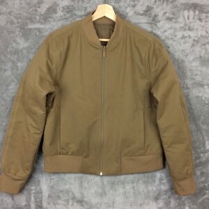 Lululemon Non-Stop Bomber Jacket Womens 10 Bold Tan Reversible